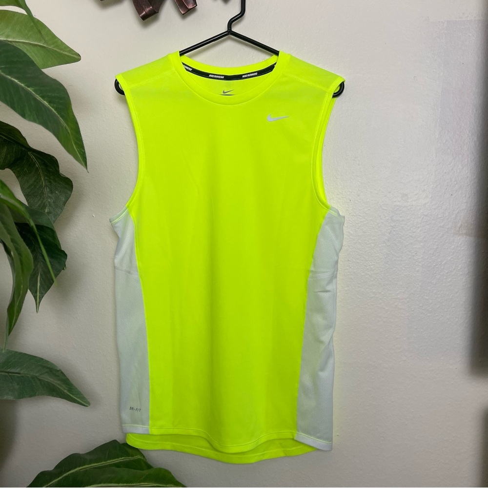 Nike Men's Bright Yellow Tank Top